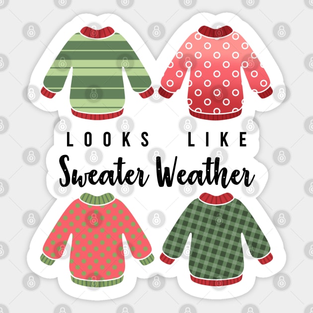 Sweater Weather Sticker by Anna.Moore.Art